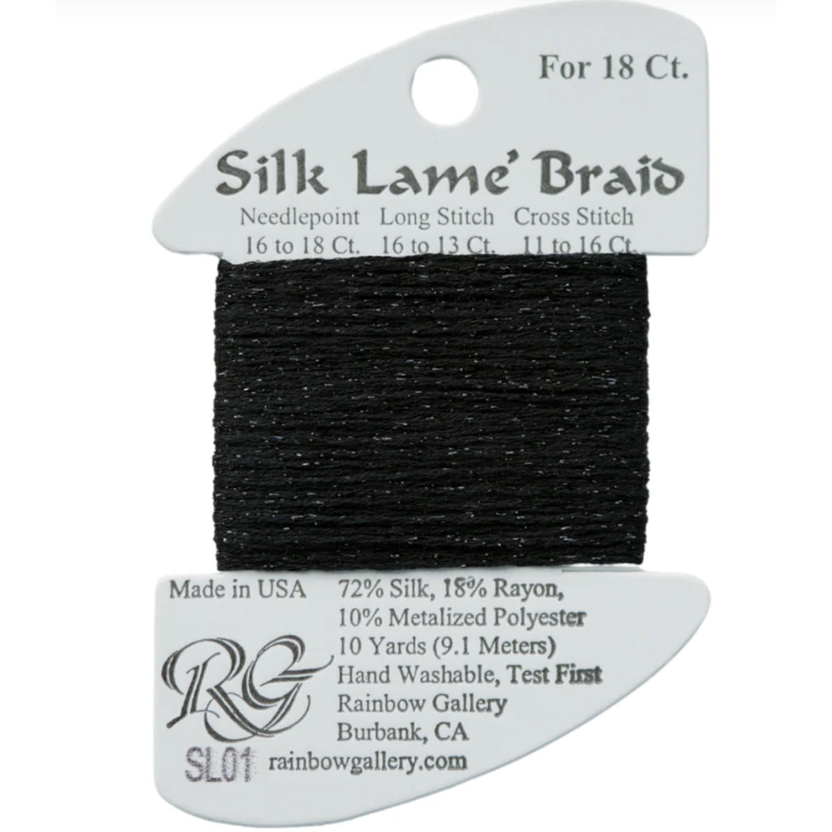 Silk Lame 18 - SL01 Black