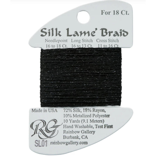 Silk Lame 18 - SL01 Black