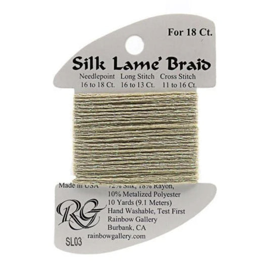 Silk Lame 18 - SL03 Ecru