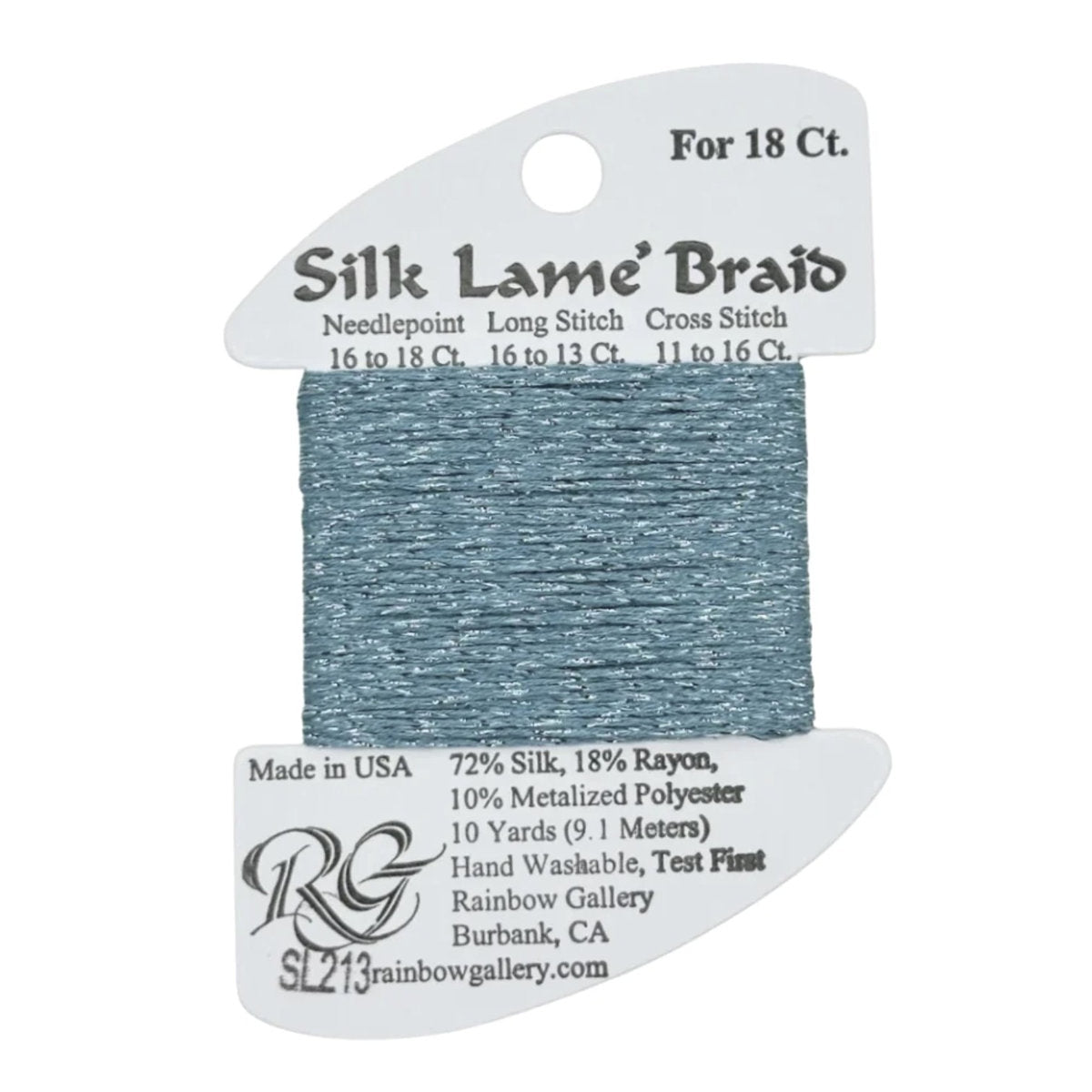 Silk Lame 18 - SL213 Dusty Turquoise