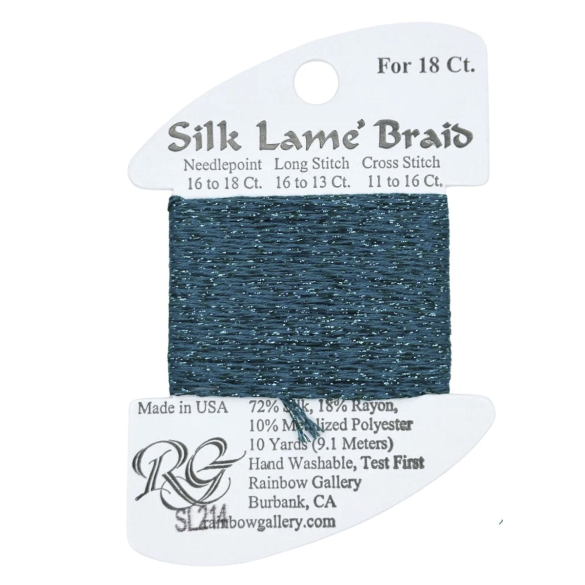 Silk Lame 18 - SL214 Lake Blue