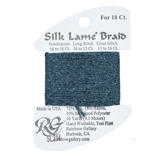 Silk Lame 18 - SL214 Lake Blue