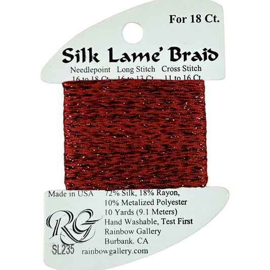 Silk Lame 18 - SL235 Flame Scarlet