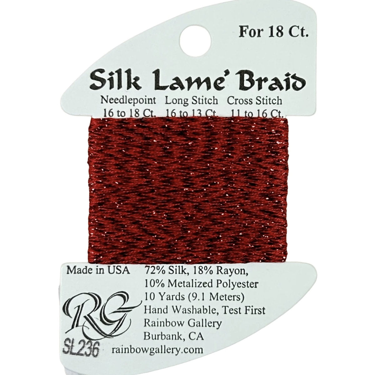 Silk Lame 18 - SL236 True Red