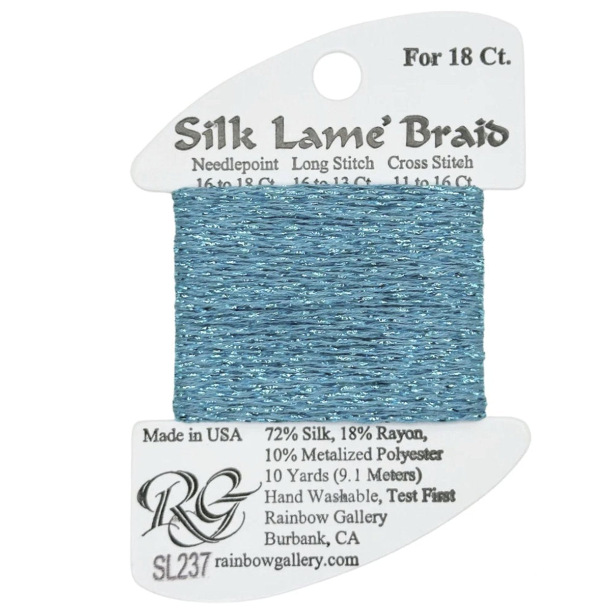 Silk Lame 18 - SL237 Aqua Bay