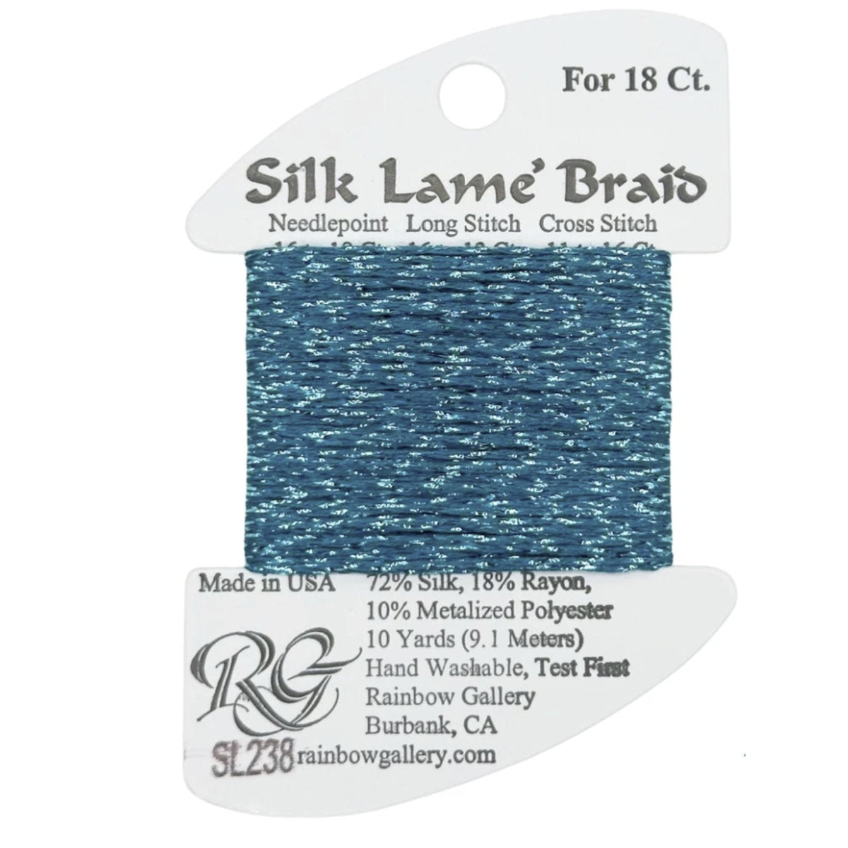 Silk Lame 18 - SL238 Teal Zeal