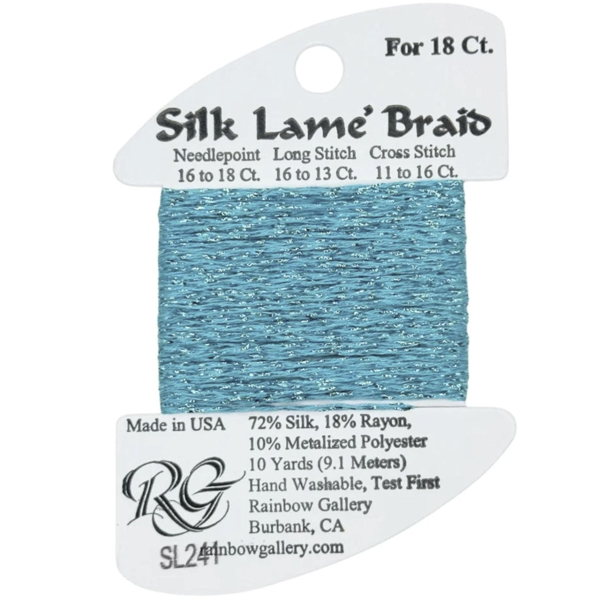 Silk Lame 18 - SL241 Scuba Blue