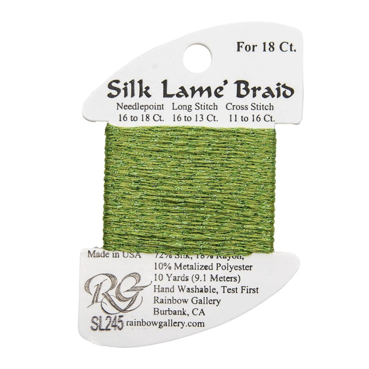 Silk Lame 18 - SL245 Green Banana