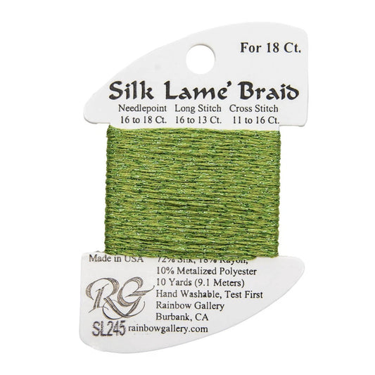 Silk Lame 18 - SL245 Green Banana
