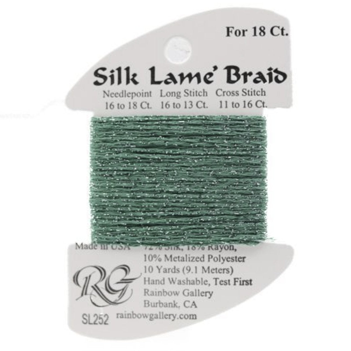 Silk Lame 18 - SL252 Caribbean Green