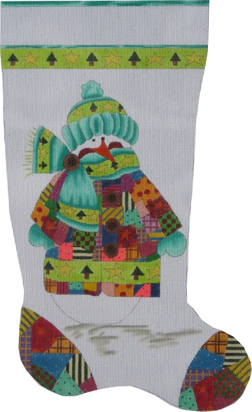Original Patchwork Snowman Stocking ST-115 (TS)