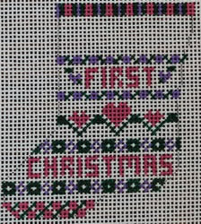 WS742 (1st Christmas Hearts Mini Sock)