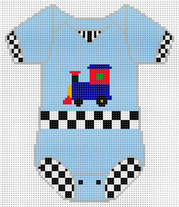 The Meredith Collection Baby Onesie Train XO-183k