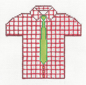 XO-221c (TS) - Men's Shirt -  Red and White Check