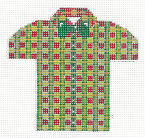 XO-221d (TS) - Men's Shirt- Christmas Plaid with Green