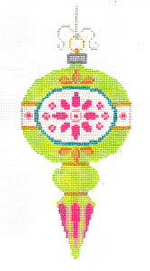 XO-222a (TS) - Vintage Ornament lime/pink/orange
