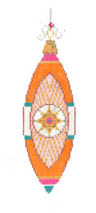 XO-222b (TS) - Vintage ornament orange/blue/pink