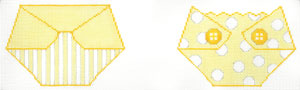 XO-329 (TS) Gift Card Holder - Yellow Diaper